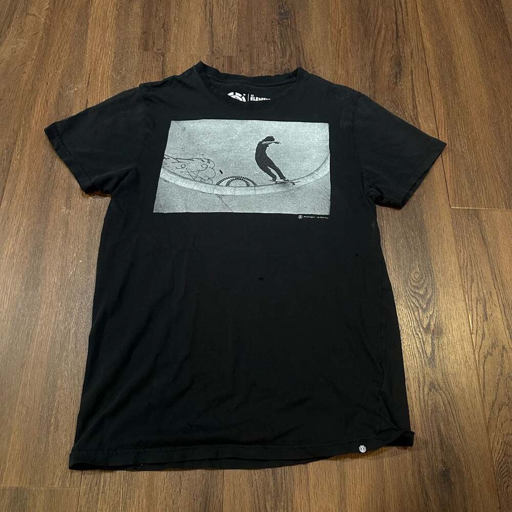 Element Skateboard Photography Graphic T-Shirt Black Medium